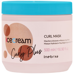 Inebrya Ice Cream Curly Plus - maska do włosów kręconych, falowanych, 500ml