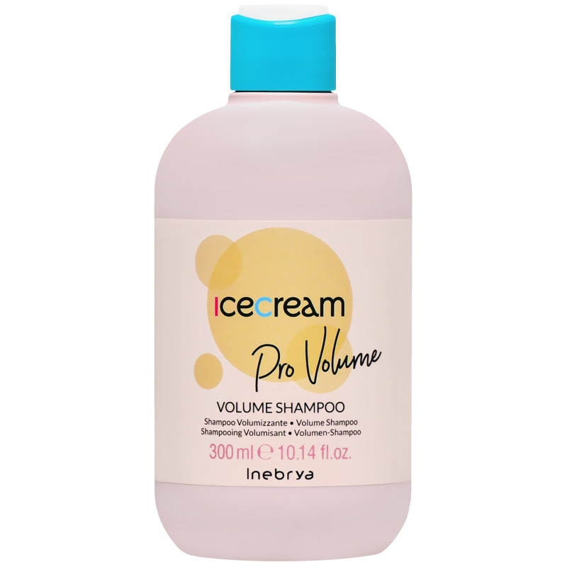 Inebrya Ice Cream Pro Volume - szampon dodający objętości włosom, 300ml