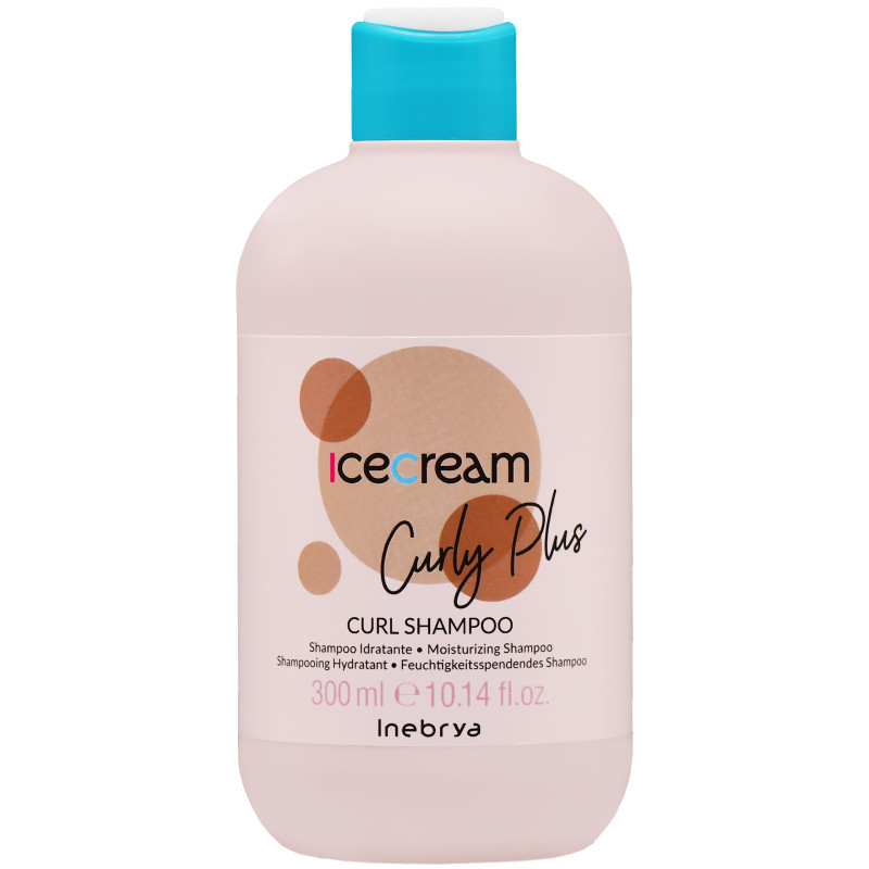 Inebrya Ice Cream Curly Plus - szampon do włosów kręconych, 300ml