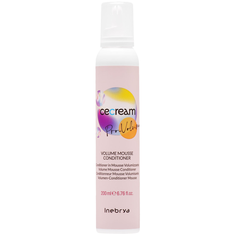 Inebrya Ice Cream Pro Volume Mousse - odżywka w piance dodająca objętości, 200ml