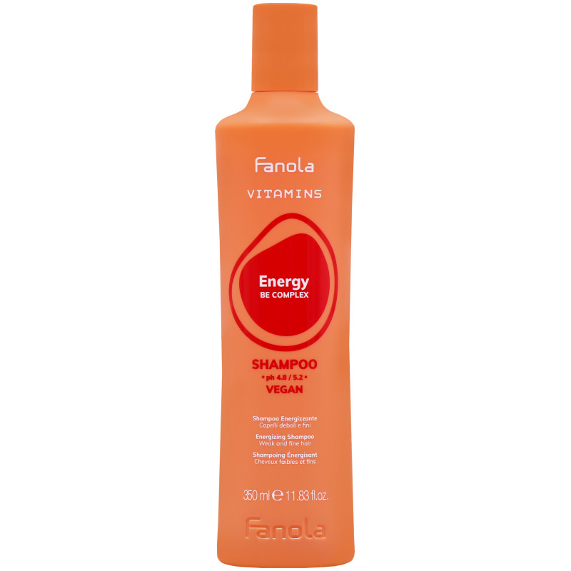 Fanola Vitamins Energy - szampon energetyzujący do włosów wypadających, 350ml