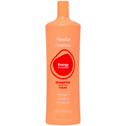 Fanola Vitamins Energy - szampon energetyzujący do włosów osłabionych, 1000ml