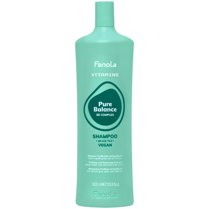 Fanola Vitamins Pure Balance - szampon przeciwłupieżowy do włosów, 1000ml