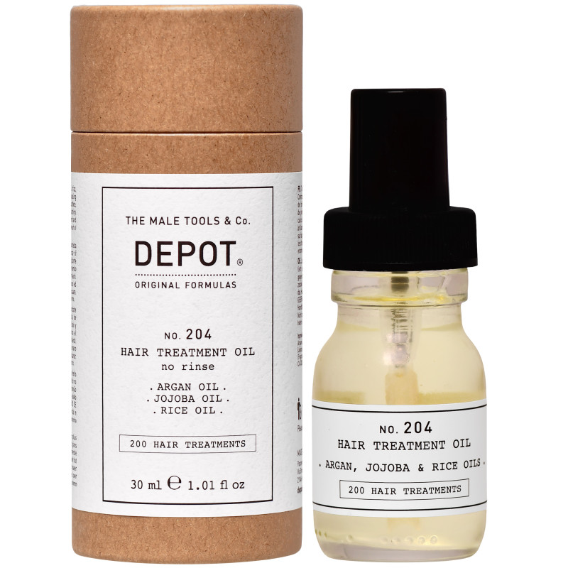 Depot NO. 204 Hair Treatment Oil – odżywczy olejek do pielęgnacji włosów dla mężczyzn, 30ml