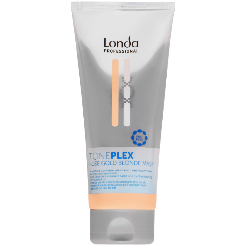 Londa Rose Gold Blonde Mask - koloryzująca maska do włosów różowo złoty blond, 200ml