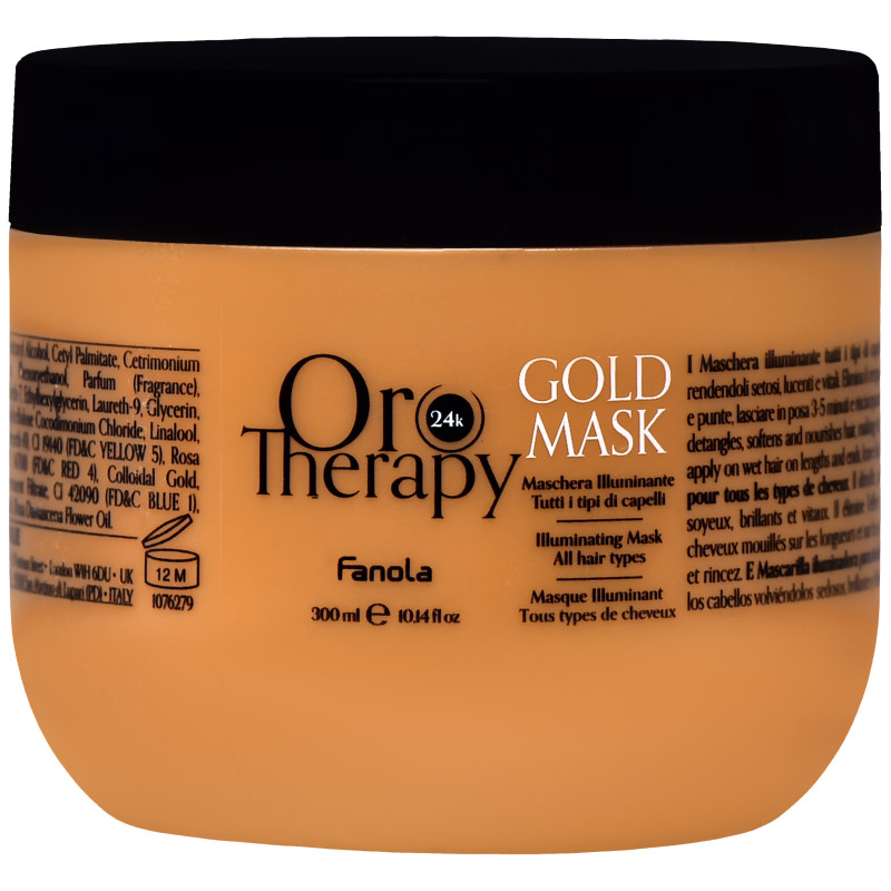 Fanola OroTherapy Gold Mask - maska odżywcza ze złotem koloidalnym, 300ml