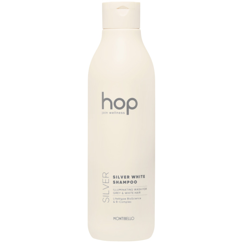 Montibello HOP Silver White - szampon rozświetlający do włosów siwych, 1000ml