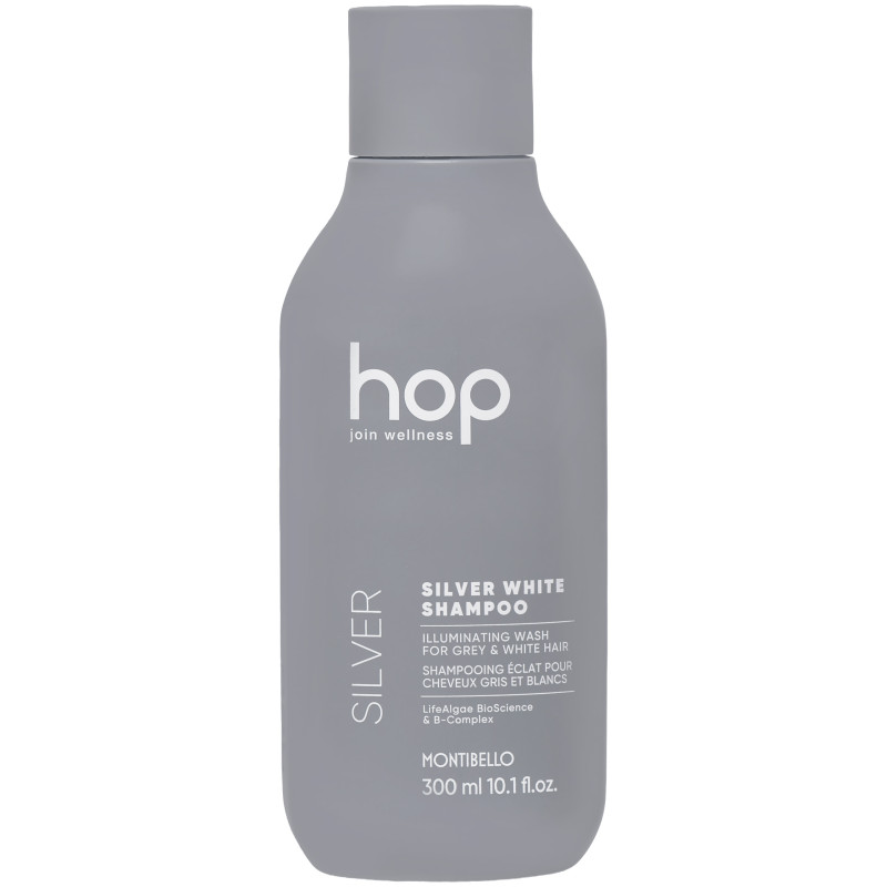 Montibello HOP Silver White - szampon rozświetlający do włosów siwych, 300ml