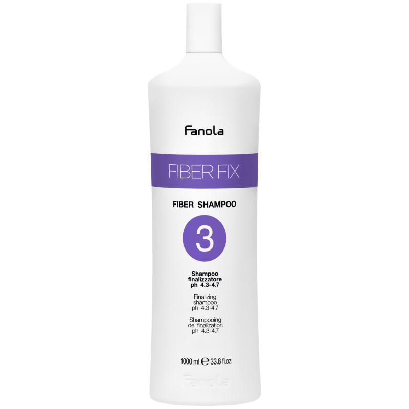 Fanola Fiber Fix 3 - szampon wielofunkcyjny do włosów, 1000ml