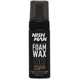 Nishman Foam Wax 00 - wosk do stylizacji włosów w piance, 150ml