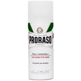 Proraso Sensitive Skin Shaving Foam - pianka do golenia skóry wrażliwej z ekstraktem z zielonej herbaty, 50ml