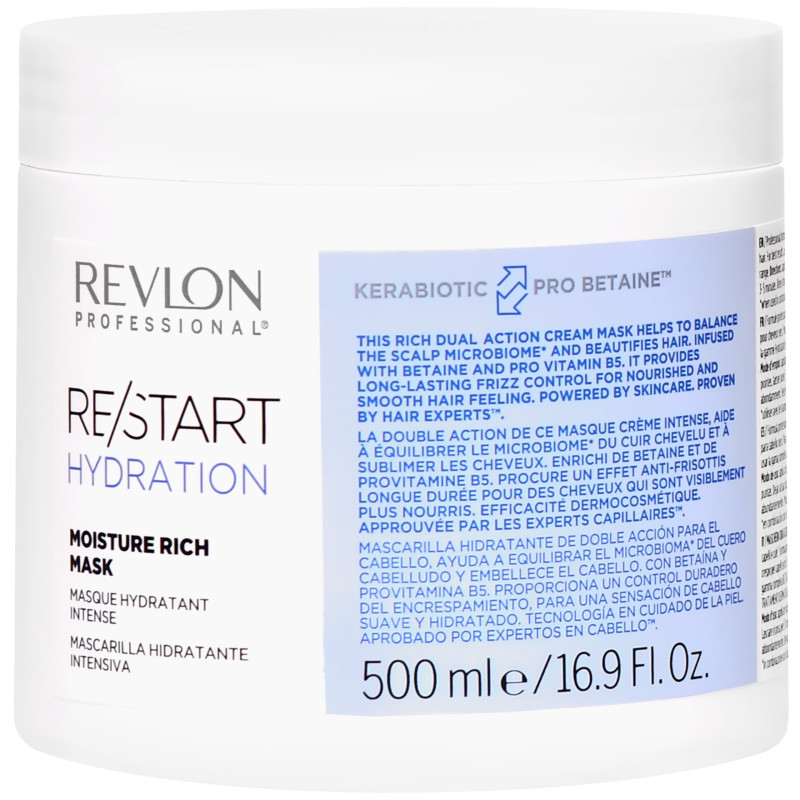 Revlon Restart Hydration Mask - nawilżająca maska do włosów, 500ml