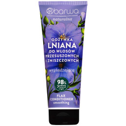 Barwa Naturalna Lniana - wygładzająca odżywka do włosów z lnem, 200ml