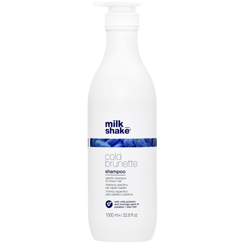 Milk Shake Cold Brunette Shampoo - ochładzający kolor szampon do włosów brązowych, 1000ml