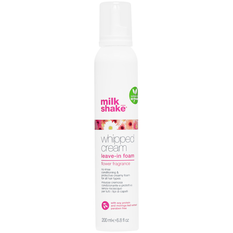 Milk Shake Whipped Cream Flower Foam - wegańska odżywka do włosów bez spłukiwania, 200ml