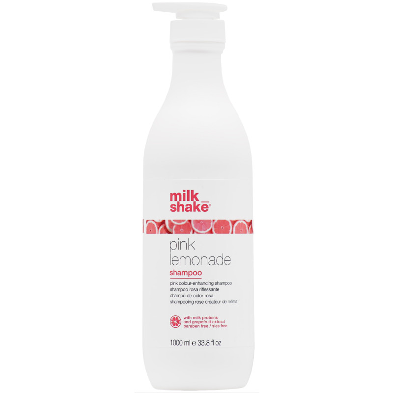 Milk Shake Pink Lemonade Shampoo - szampon do włosów blond i rozjaśnianych z różowym pigmentem, 1000ml