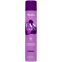 Fanola FanTouch Extra Strong Spray - bardzo mocny spray utrwalający do włosów, 500ml