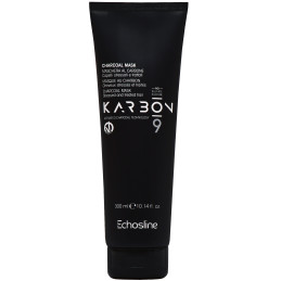 Echosline Karbon 9 Charcoal Mask- maska do włosów zniszczonych z węglem, 300ml