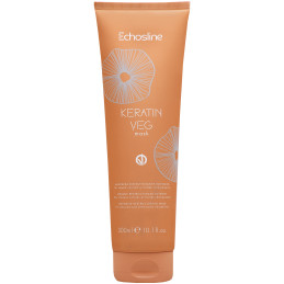 Echosline Keratin Veg Mask - wegańska maska do włosów z keratyną, 300ml