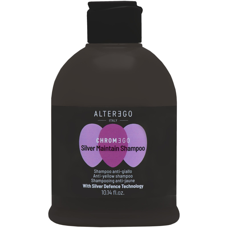 Alter Ego ChromEgo Silver Maintain Shampoo - ochładzający kolor szampon do włosów blond, 300ml