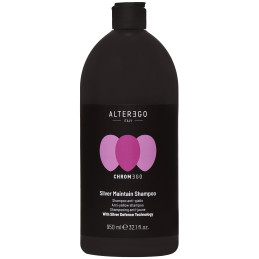 Alter Ego ChromEgo Silver Mantain Shampoo - ochładzający kolor szampon do włosów blond, 900ml