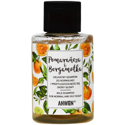 Anwen Szampon Pomarańcza Bergamotka - łagodny szampon do włosów, 50ml
