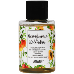 Anwen Szampon Brzoskwinia i Kolendra - łagodny szampon do włosów, 50ml