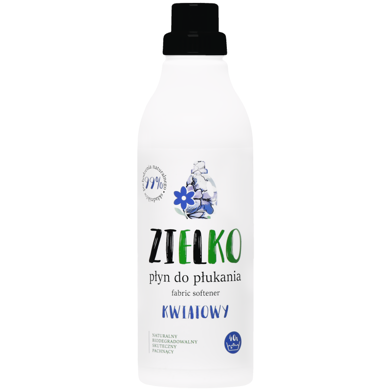 Zielko Płyn Do Płukania - naturalny płyn do płukania tkanin, kwiatowy, 1000ml
