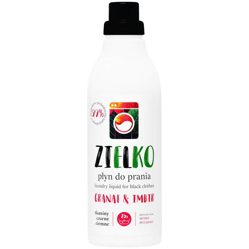 Zielko Płyn Do Prania - płyn do prania tkanin czarnych i ciemnych, 1000ml