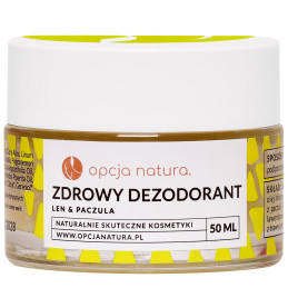 Opcja Natura Dezodorant Len & Paczula – naturalny dezodorant, 50 ml