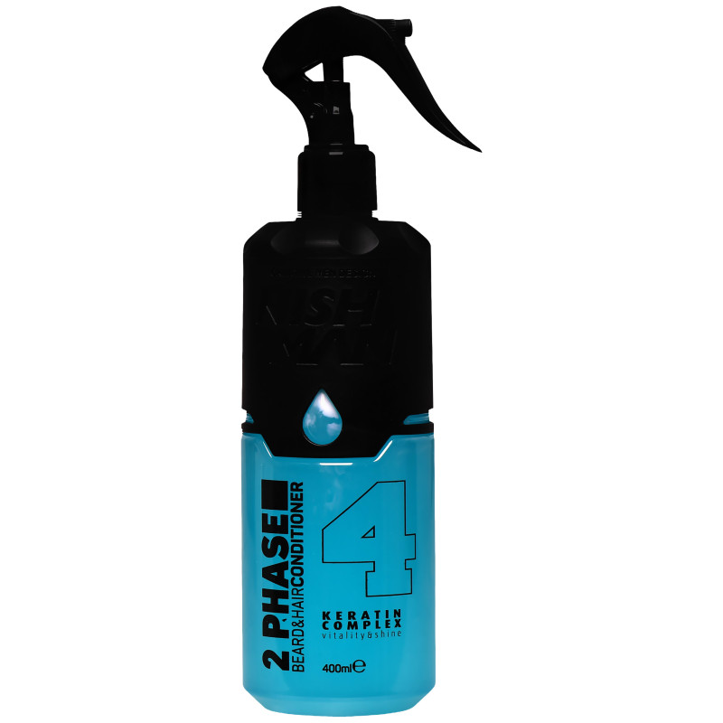 Nishman 2 Phase Beard & Hair Conditioner – dwufazowa odżywka do włosów i brody, 400ml