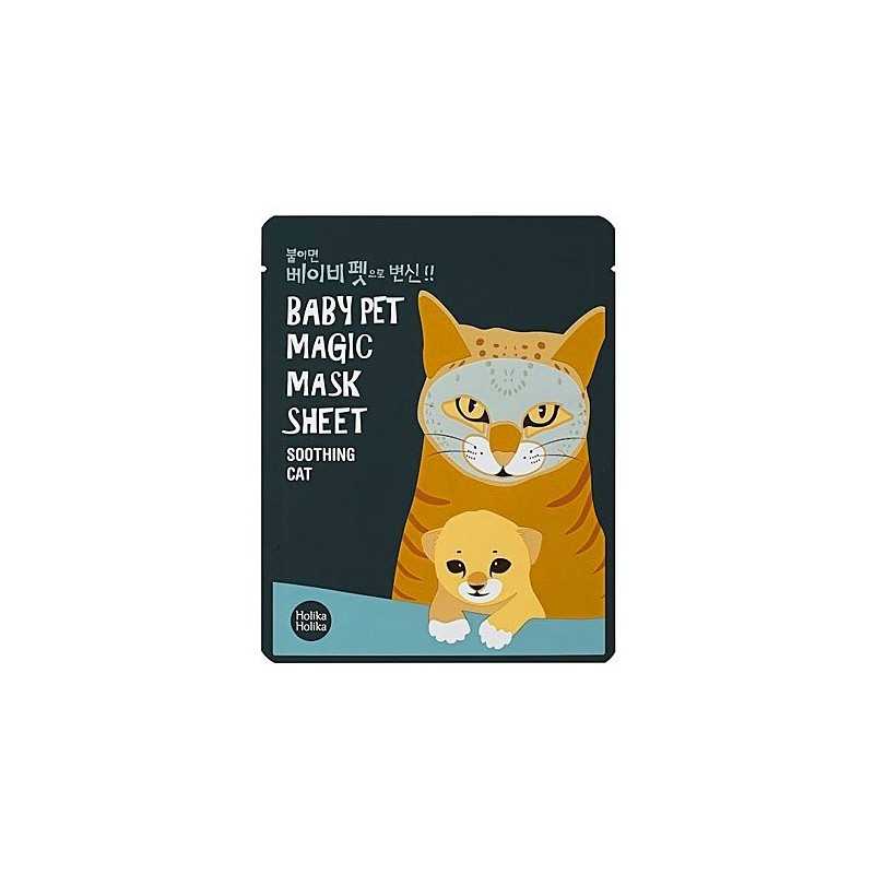 Holika Holika Baby Pet Magic Mask Sheet Soothing Cat 1szt, maseczka Holika Holika Baby Pet Magic Mask Sheet Soothing Cat 1szt, maseczka