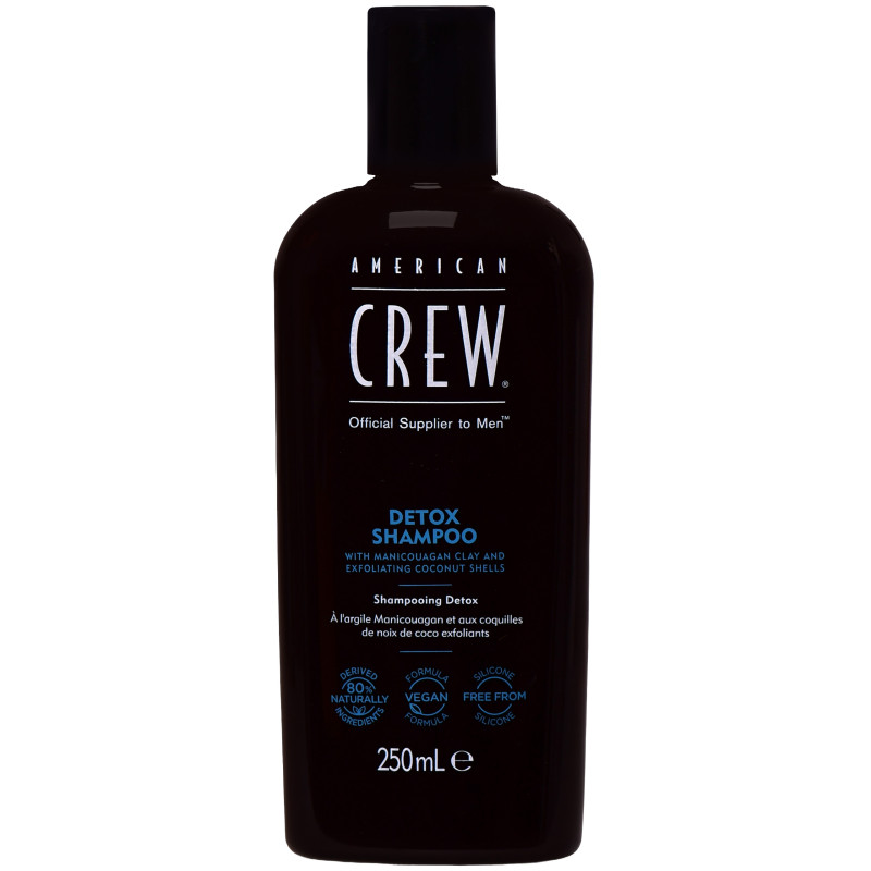 American Crew Detox - oczyszczający szampon do włosów z tendencją do przetłuszczania, 250ml