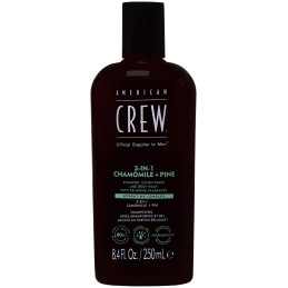American Crew 3in1 Chamom+Pine Gel - szampon, odżywka i żel pod prysznic 3w1 do codziennej pielęgnacji, 250ml