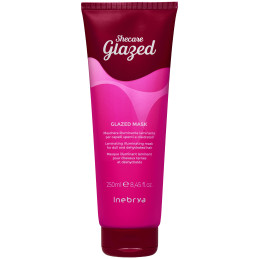 Inebrya Shecare Glazed Laminating Mask - wygładzająca maska laminująca do włosów suchych i zniszczonych, 250ml