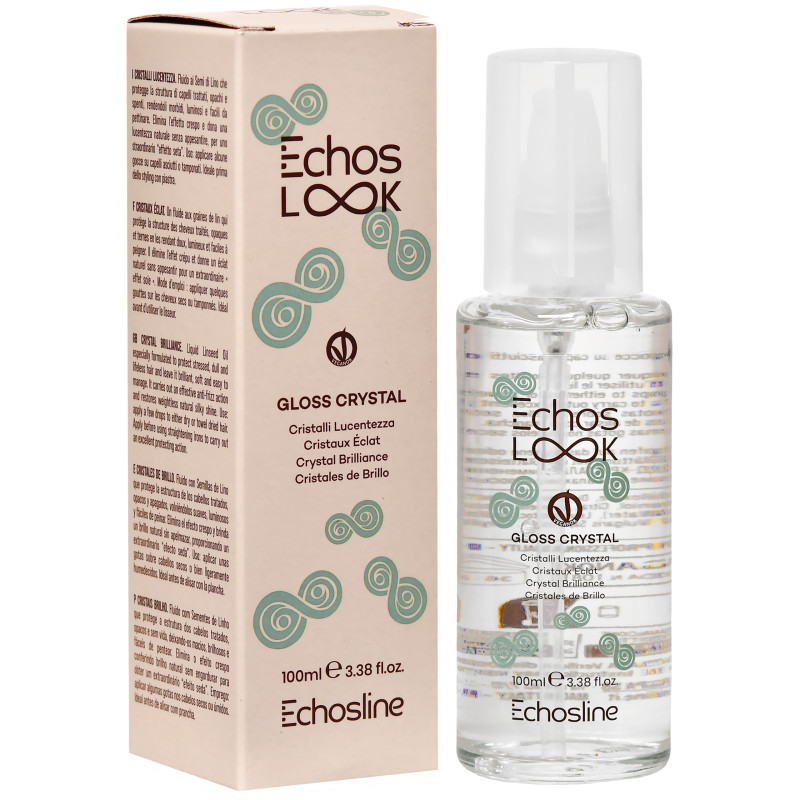 ECHOSLINE Echos Look Gloss Crystal - nabłyszczające serum do włosów suchych i matowych, 100ml