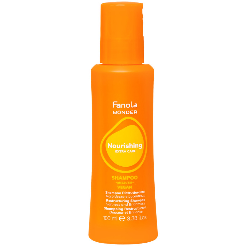 Fanola Wonder Nourishing Shampoo - szampon do włosów suchych i puszących się, 100ml