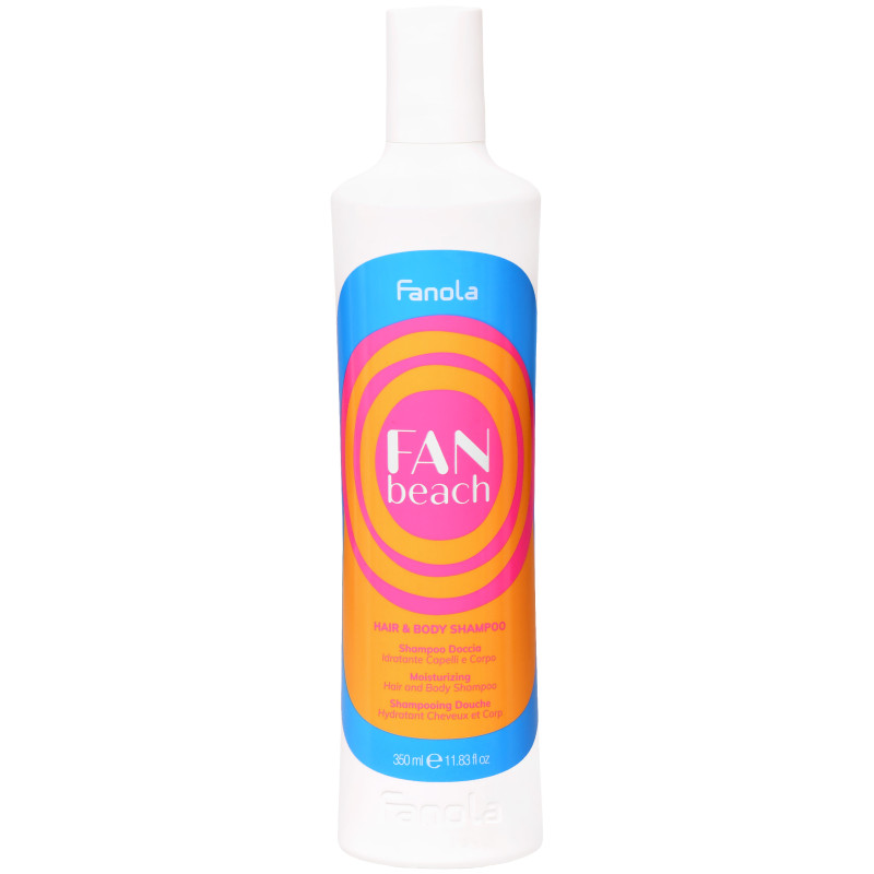 Fanola FanBeach Hair & Body Shampoo - oczyszczający szampon do włosów i ciała, 350ml