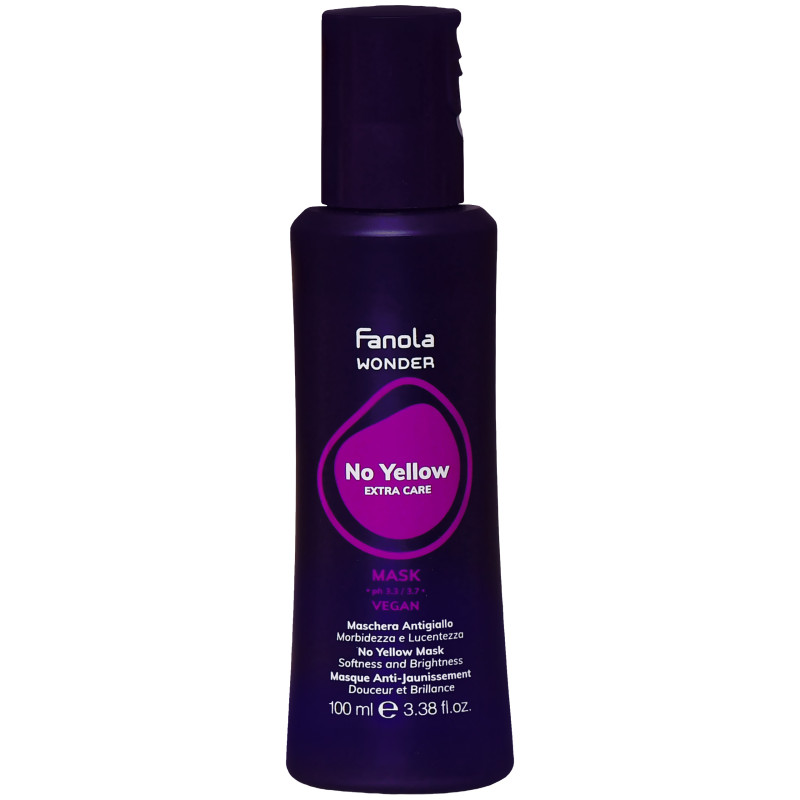 Fanola Wonder No Yellow Mask - maska neutralizująca żółte odcienie do włosów blond, 100ml