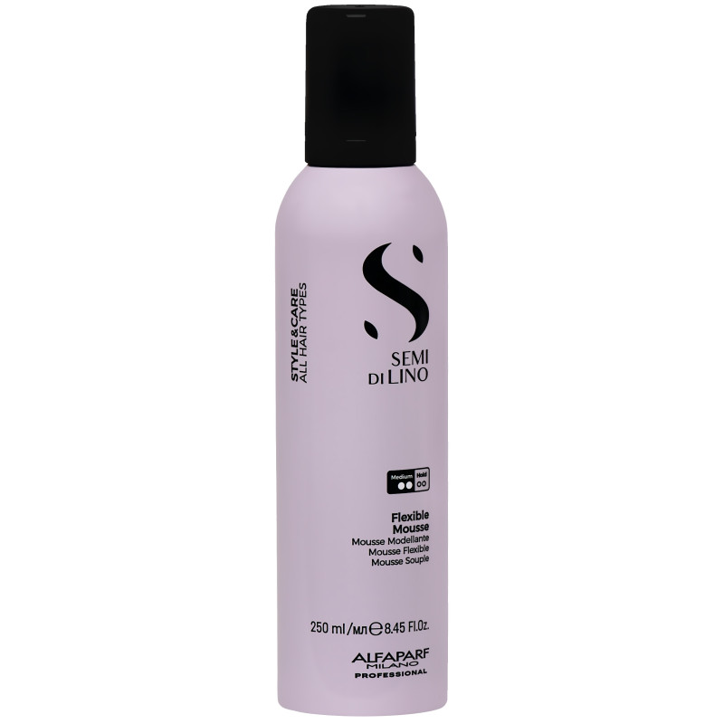 Alfaparf Semi di Lino Style&Care Flexible Mousse - elastyczna pianka do stylizacji włosów, 250ml