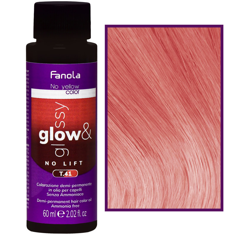 Fanola No Yellow Glow&Glossy - toner olejowy neutralizujący żółte tony, 60ml