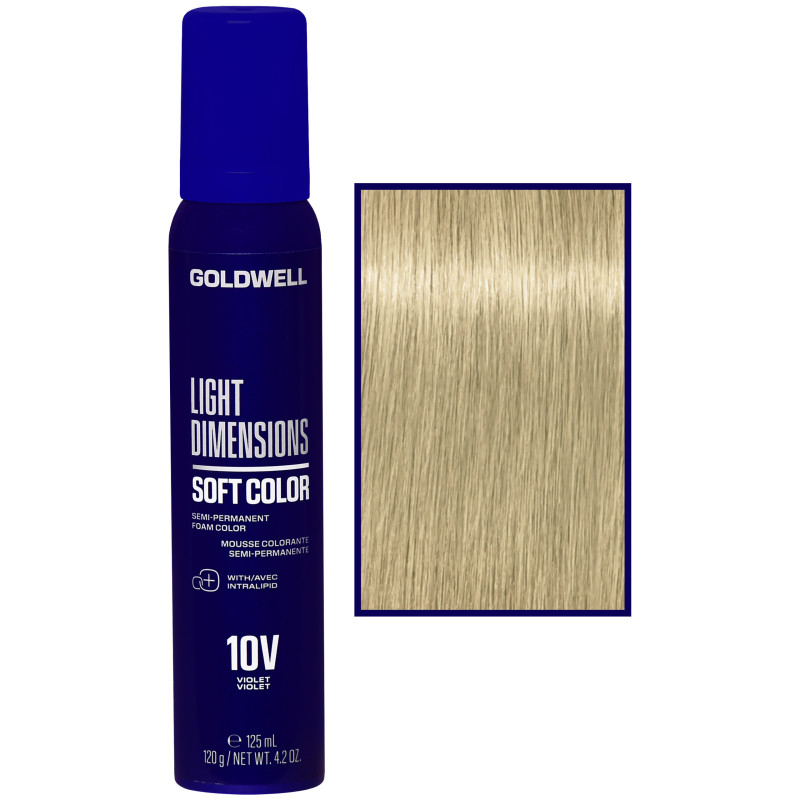 Goldwell Light Dimensions Soft Color Foam - tonująca pianka koloryzująca do włosów blond, 125ml