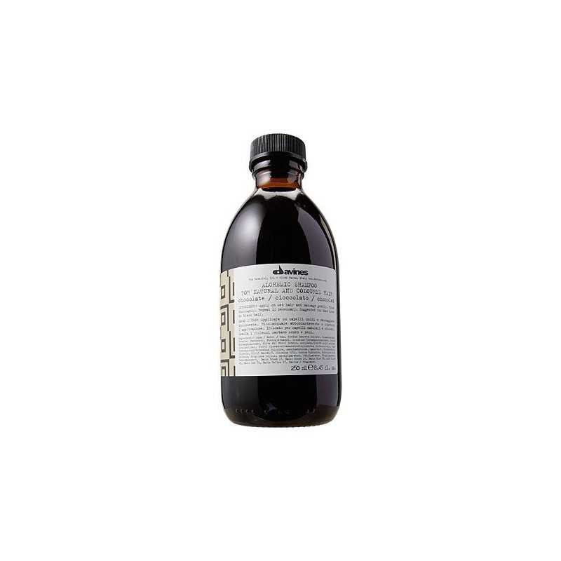 Davines Alchemic Chocolate, szampon do włosów ciemno brązowych i czarnych 280ml Davines Alchemic Chocolate, szampon do włosów ciemno brązowych i czarnych 280ml