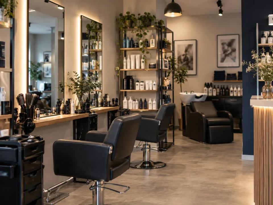 Nowoczesny salon fryzjerski